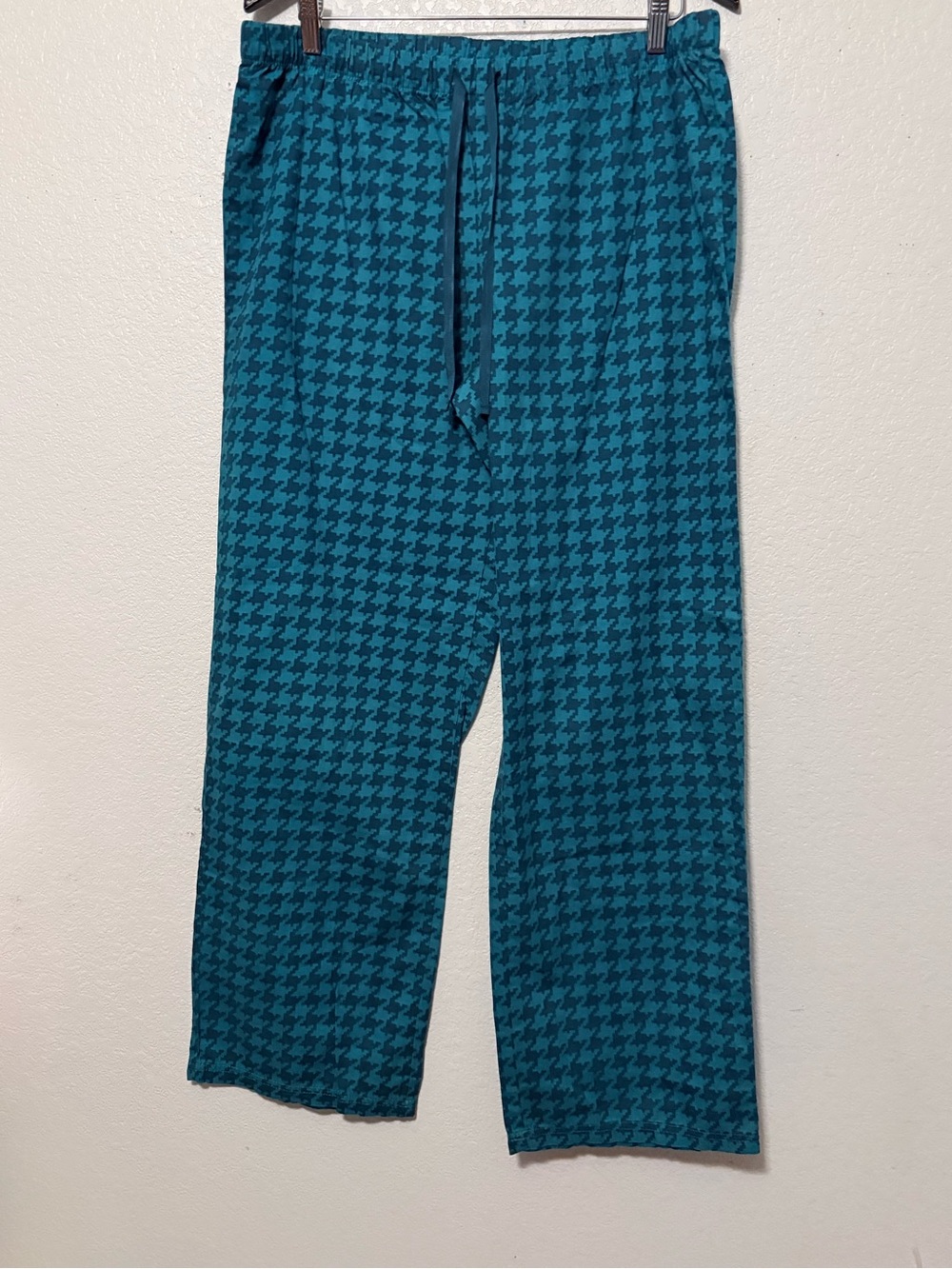 Life Is Good Teal Houndstooth Joggers 0267